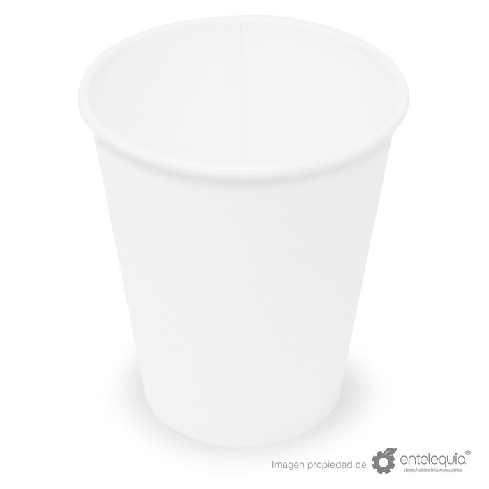 Vaso de Papel bebida caliente 12oz VC12 - Desechable Biodegradable Entelequia 1,000 pzas