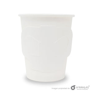 Vaso de Papel con orejas bebida caliente 8oz VC8 H - Desechable Biodegradable Entelequia