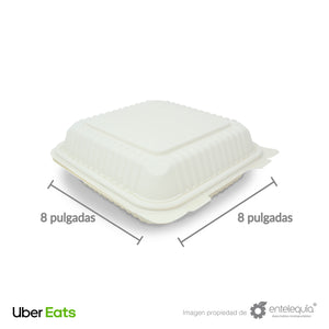 Desechables_Biodegradables_Entelequia_UberEars_Almeja_Cuadrada_de_Fecula_de_Maiz_AFC8_Blanca_IMG1