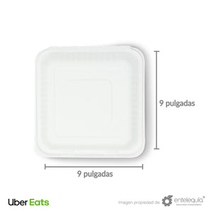 Desechables_Biodegradables_Entelequia_UberEats_Almeja_con_3_divisiones_Caña_de_Azucar_IMG1
