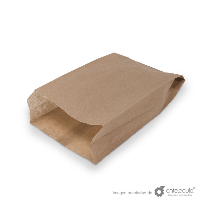 Bolsa de Kraft Galletera BG - Desechable Biodegradable Entelequia 1,000 pzas