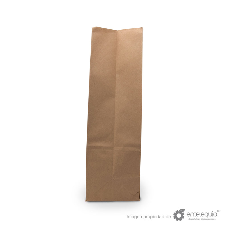 Bolsa de Kraft #20 Desechable Biodegradable Entelequia 500 pzas