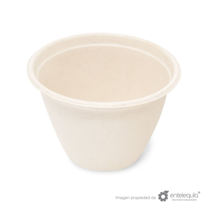 Tazón Paja de Trigo 16oz TP16 - Desechable Biodegradable Entelequia 500 pzas
