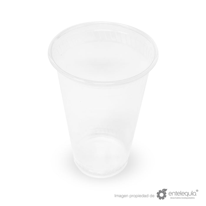 Vaso PLA bebida Fría 24oz - Desechable Biodegradable Entelequia 600 pzas