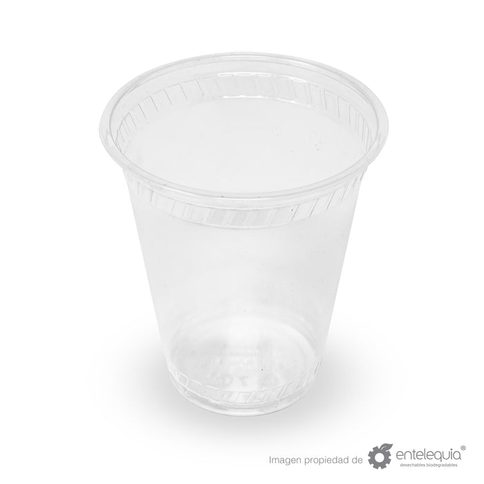 Vaso PLA bebida fría 16oz - Desechable Biodegradable Entelequia 1,000 pzas
