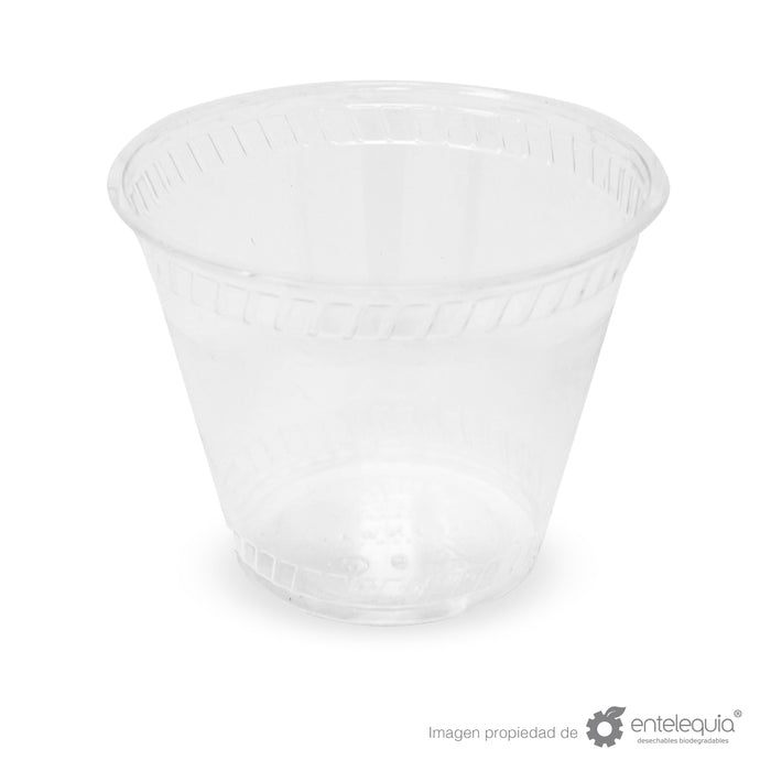 Vaso PLA bebida fría 9oz - Desechable Biodegradable Entelequia 1,000 pzas