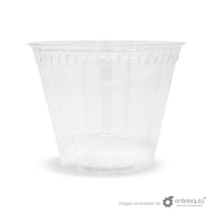 Vaso PLA bebida fría 9oz - Desechable Biodegradable Entelequia