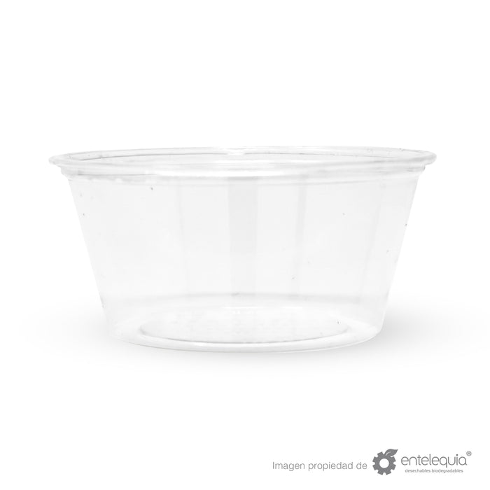 Vaso Soufflé Transparente PLA 2oz - Desechable Biodegradable Entelequia 2,000 pzas