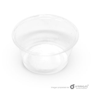 Vaso Soufflé Transparente PLA 4oz - Desechable Biodegradable Entelequia