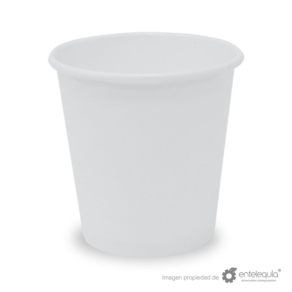 Vaso de Papel bebida caliente 4oz VC4 SH - Desechable Biodegradable Entelequia