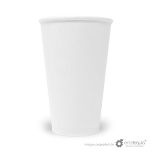 Vaso de Papel bebida caliente 16oz VC16 - Desechable Biodegradable Entelequia