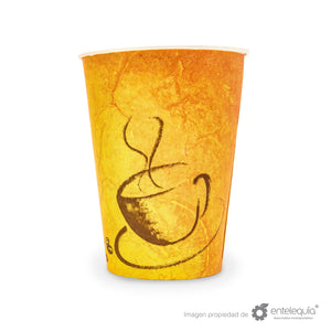 Vaso Vending de papel bebida caliente 8oz - Desechable Biodegradable Entelequia 100/2000 pzas