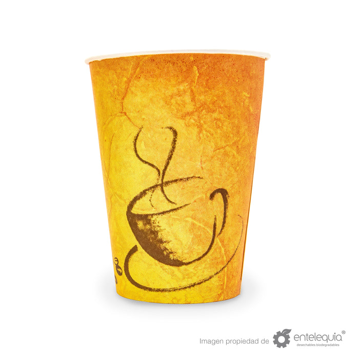 Vaso Vending de papel bebida caliente 8oz - Desechable Biodegradable Entelequia 2,000 pzas